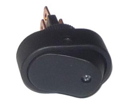 LLAVE DE UN PUNTO, OVALADA, CON LED AZUL TESTIGO  - IAEL