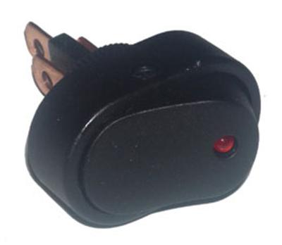 LLAVE UN PUNTO OVALADA CON LED ROJO TESTIGO - IAEL