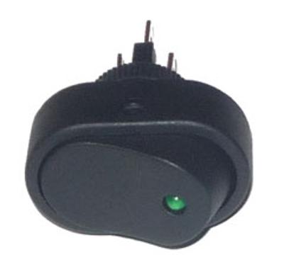 LLAVE UN PUNTO OVALADA, CON LED VERDE TESTIGO - IAEL