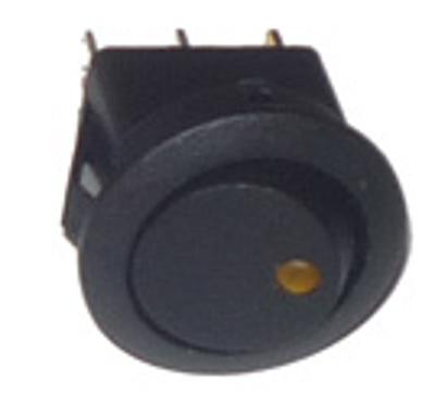 LLAVE UN PUNTO REDONDA CON LED AMBAR TESTIGO - IAEL