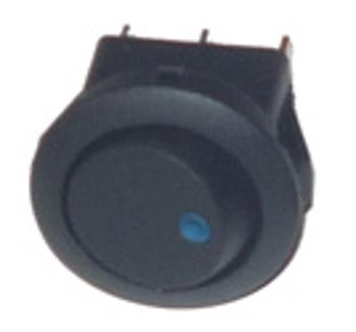 LLAVE UN PUNTO REDONDA CON LED AZUL TESTIGO - IAEL