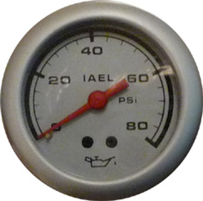 RELOJ DE PRESION DE ACEITE, DEPORTIVO, 52 MM., FONDO BLANCO - IAEL