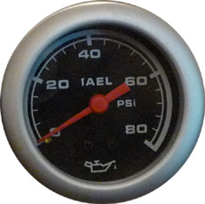 RELOJ DE PRESION DE ACEITE, DEPORTIVO, 52 MM., FONDO NEGRO - IAEL