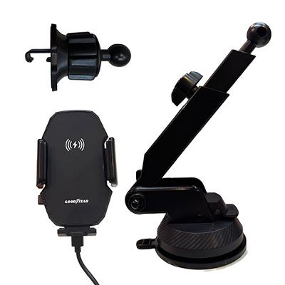 SOPORTE PARA CELULAR-GPS, CARGADOR INALAMBRICO - GOODYEAR