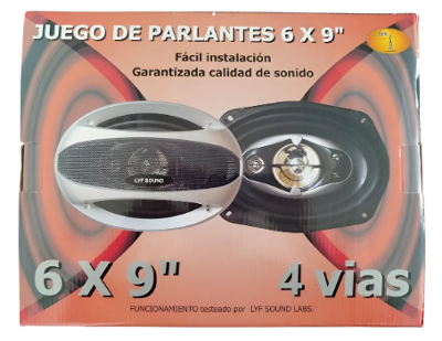 PARLANTES 6X9, 4 VIAS, CONO PLATA, POR JUEGO - LYF