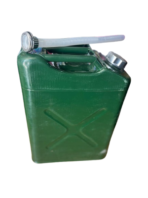 BIDON DE CHAPA X 20 LITROS, VERDE, GRANDE, CON PICO