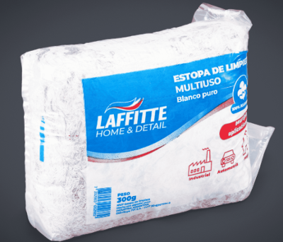 ESTOPA DE LIMPIEZA BLANCA AZUL