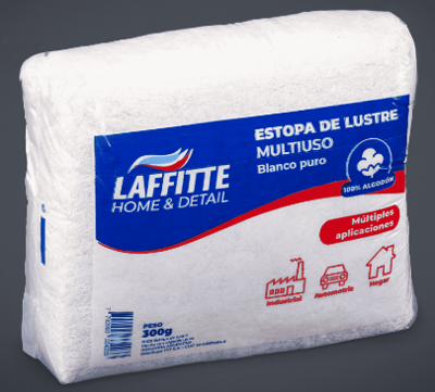 ESTOPA DE LIMPIEZA BLANCA PURA