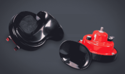 BOCINA CARACOL EL�CTRICA 12V AUTO JGO X 2 QKL