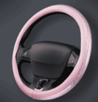 CUBRE VOLANTE AUTO 37-39 ROSA BRILLO QKL