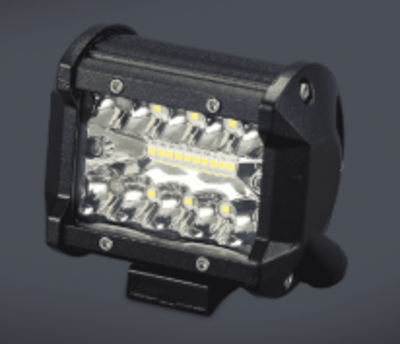 FARO DE LED RECTANGULAR 10x8 CM (USO FUERA DE RUTA) 20 LEDS 60W 10-30 VOLTS