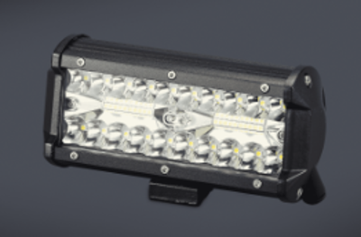 FARO DE LED RECTANGULAR 17x9 CM (USO FUERA DE RUTA) 40 LEDS 120W 10-30 VOLTS