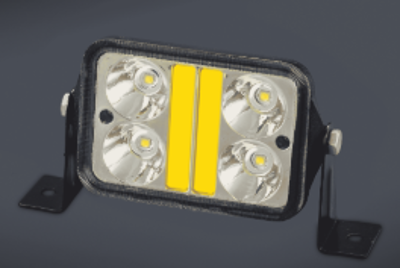 FARO DE LED RECTANGULAR AM 14x5 CM (USO FUERA DE RUTA) 9 LEDS 36W 12-80 VOLTS