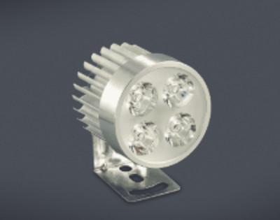 FARO DE LED REDONDO ALU 5 CM (USO FUERA DE RUTA) 4 LEDS 12W 12 VOLTS