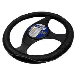 CUBRE VOLANTE, NEGRO CON RIBETE GRIS, AUTO, 38CM. - GOODYEAR