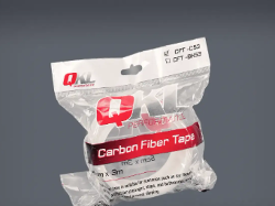 CINTA ADHESIVA TRANSPARENTE CARBON 5CM X 3 MTS QKL