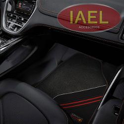 CUBRE ALFOMBRA COMBINADA, DE 4 PIEZAS, FELPA Y PVC, NEGRO CON ROJO - RED BULL