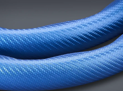 CACHA CUBRE VOLANTE AUTO AZUL CARBONO QKL