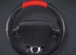 CUBRE VOLANTE AUTO NEXUS 37-39 NEGRO-ROJO QKL