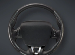 CACHA CUBRE VOLANTE AUTO NEGRO CARBONO QKL