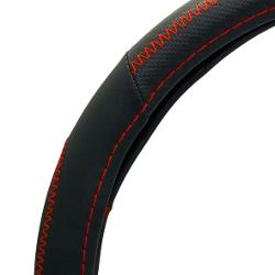 CUBRE VOLANTE, QKL, OPTIMUS, PEAK, 37/39CM., ROJO - TYT  AX93-R
