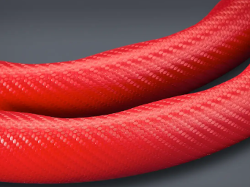 CACHA CUBRE VOLANTE AUTO ROJO CARBONO QKL