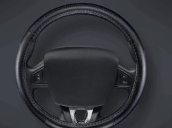 CUBRE VOLANTE AUTO PEAK 37-39 NEGRO-AZUL QKL