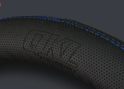 CUBRE VOLANTE AUTO 37-39 NEGRO-AZUL QKL