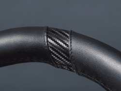 CUBRE VOLANTE AUTO 37-39 NEGRO-CARB�N QKL