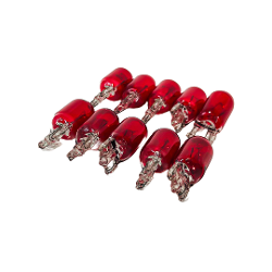 LAMPARAS W5W 2821 12V5W ROJA (codigo anterior: 12961KORED) - LAMPARAS/ - KOBO