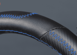 CUBRE VOLANTE AUTO PEAK 37-39 NEGRO-AZUL QKL