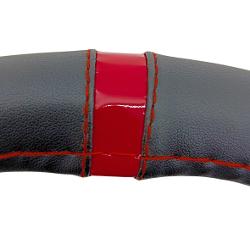CUBRE VOLANTE, AUTO, ARROW BEAM, 37-39, NEGRO / ROJO - QKL