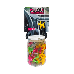 PULGUI - Aromatizador plastico para colocar en la rejilla de ventilacion. ENVASE x 50 unidades