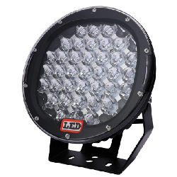 REDONDO 185 WATTS (37 LED * 5 WATTS) COLOR BLANCO 12V / 24V - haz de luz spot - - FAROS - OREGON