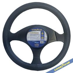 CUBRE VOLANTE, NEGRO CUERINA, AUTO, 38CM. - GOODYEAR