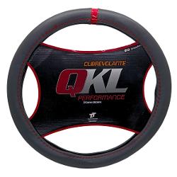 CUBRE VOLANTE, AUTO, ARROW BEAM, 37-39, NEGRO / ROJO - QKL