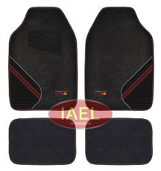 CUBRE ALFOMBRA COMBINADA, DE 4 PIEZAS, FELPA Y PVC, NEGRO CON ROJO - RED BULL