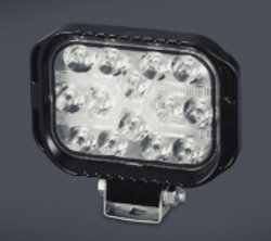 FARO DE LED RECTANGULAR 12x9 CM (USO FUERA DE RUTA) 36 LEDS 25W 10-30 VOLTS