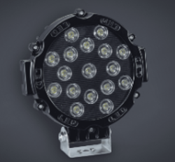 FARO DE LED REDONDO 18 CM (USO FUERA DE RUTA) 17 LEDS 51W 10-30 VOLTS